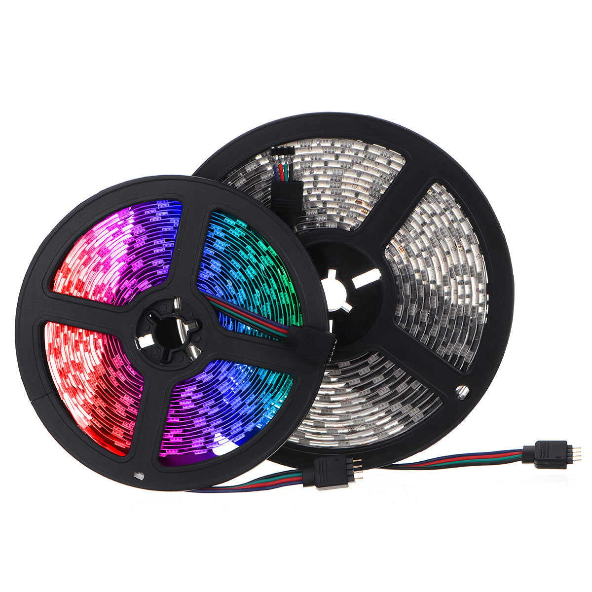 DC12V 5M 5050 RGB 300LED Strip Light Waterproof/Non-waterproof Tape Lamp + 44 Key Remote Control + 3A Power Adapter
