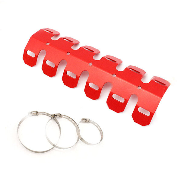 Universal Motorcycle 2-stroke Engine Exhaust Muffler Pipe Heat Shield Cover Guard