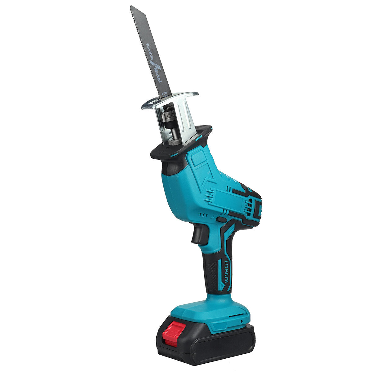 88VF Cordless Reciprocating Saw Battery Powered Electric Saw For Metal/Wood/PVC Pipe/Tree With 4 Saw Blades & Battery For Makita