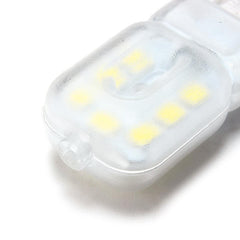 Dimmable G9 3W Transparent Milky 14 SMD 2835 LED Pure White Warm White Corn Light 110V 220V
