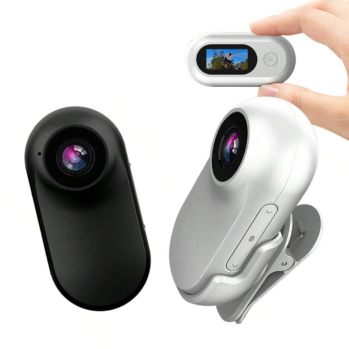 Portable 1080P Action Camera, Mini Wearable Safety Cam with EIS, Night Vision, Ideal for Travel, Sports, Vlogs, and Outdoor Use