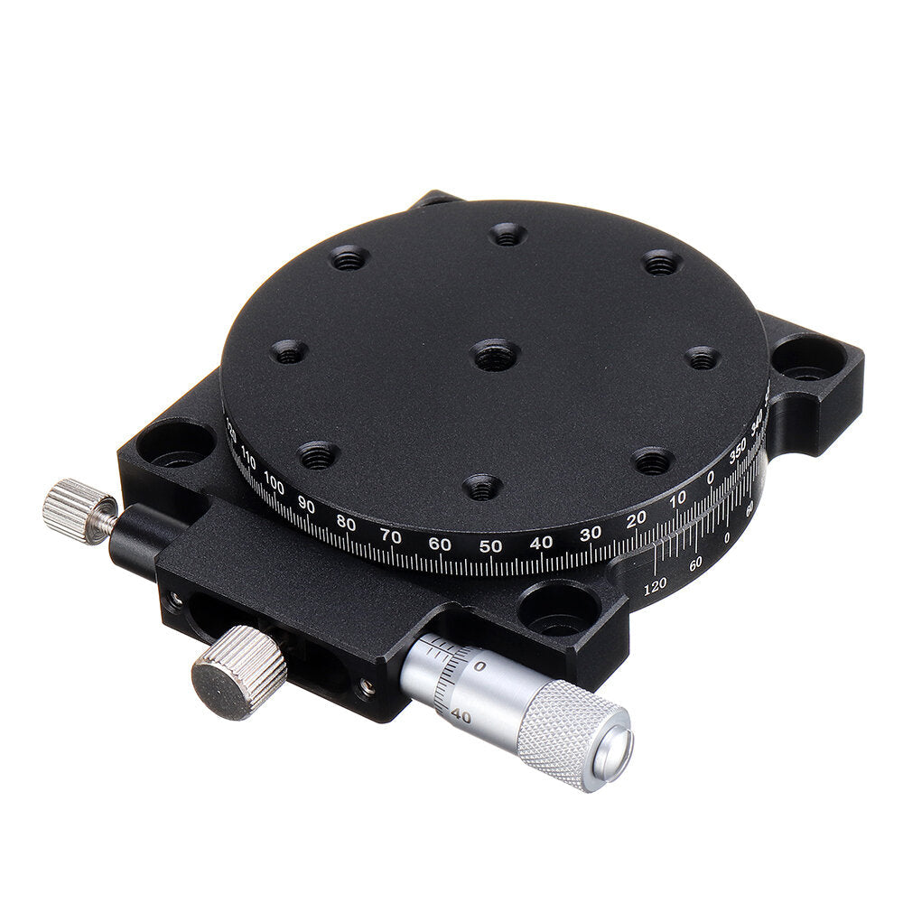 RS60-L RS60-R 60mm R Axis Manual Rotating Platform Sliding Stage Precision Bearing Linear Stage