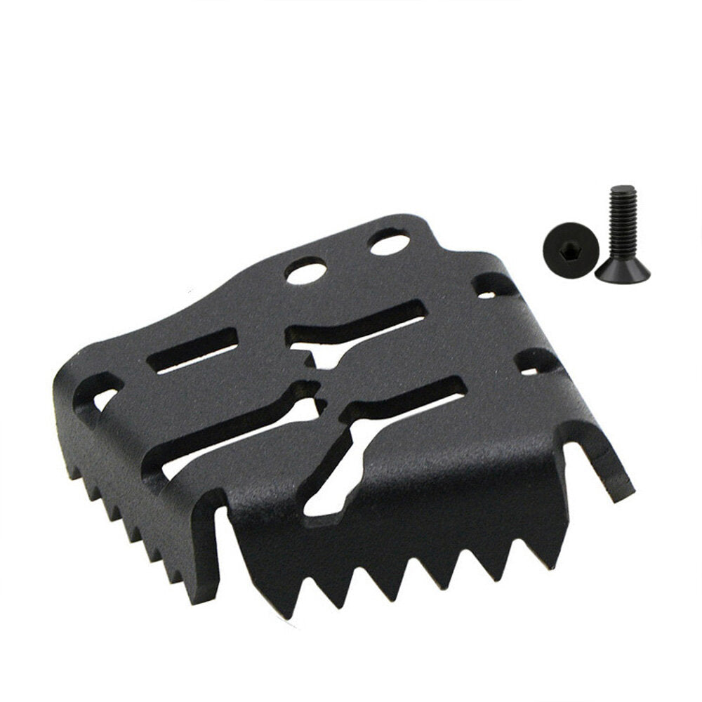 Modified Brake Lever Foot Plate Motorcycle Retrofitted With Brake Pedal