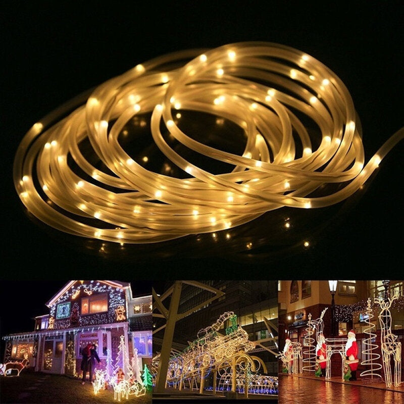 3M USB+Power Supply LED Matte Hose String Light Copper Wire Tube Strip Lamp Remote Control