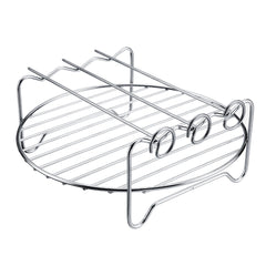6pcs 9 Inch Non-stick Air Fryer Accessories Set Cake Pizza BBQ Roast Baking Tools For 5.3-6.8QT Air Fryer