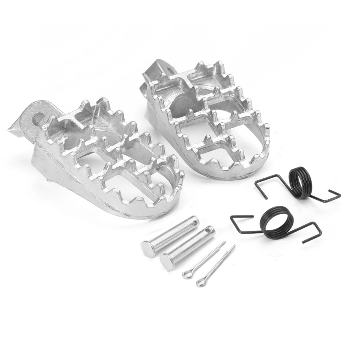 Aluminum Foot Pegs For Motocross PW50 PW80 TTR90 TW200 Pit Dirt Bike