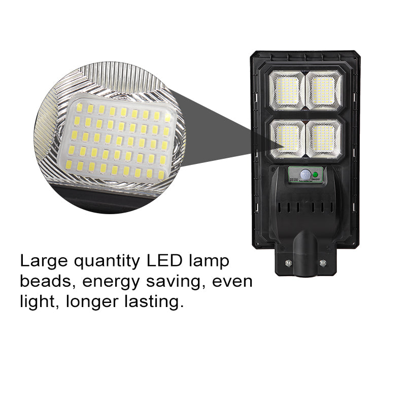 LED Solar Street Light PIR Motion Sensor Outdoor Garden Waterproof Wall Lamp Remote Control