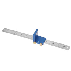 30CM/12IN Metric Line Drawing Ruler 90 Line Ruler Woodworking Right Angle Ruler Woodworking Measuring Tool