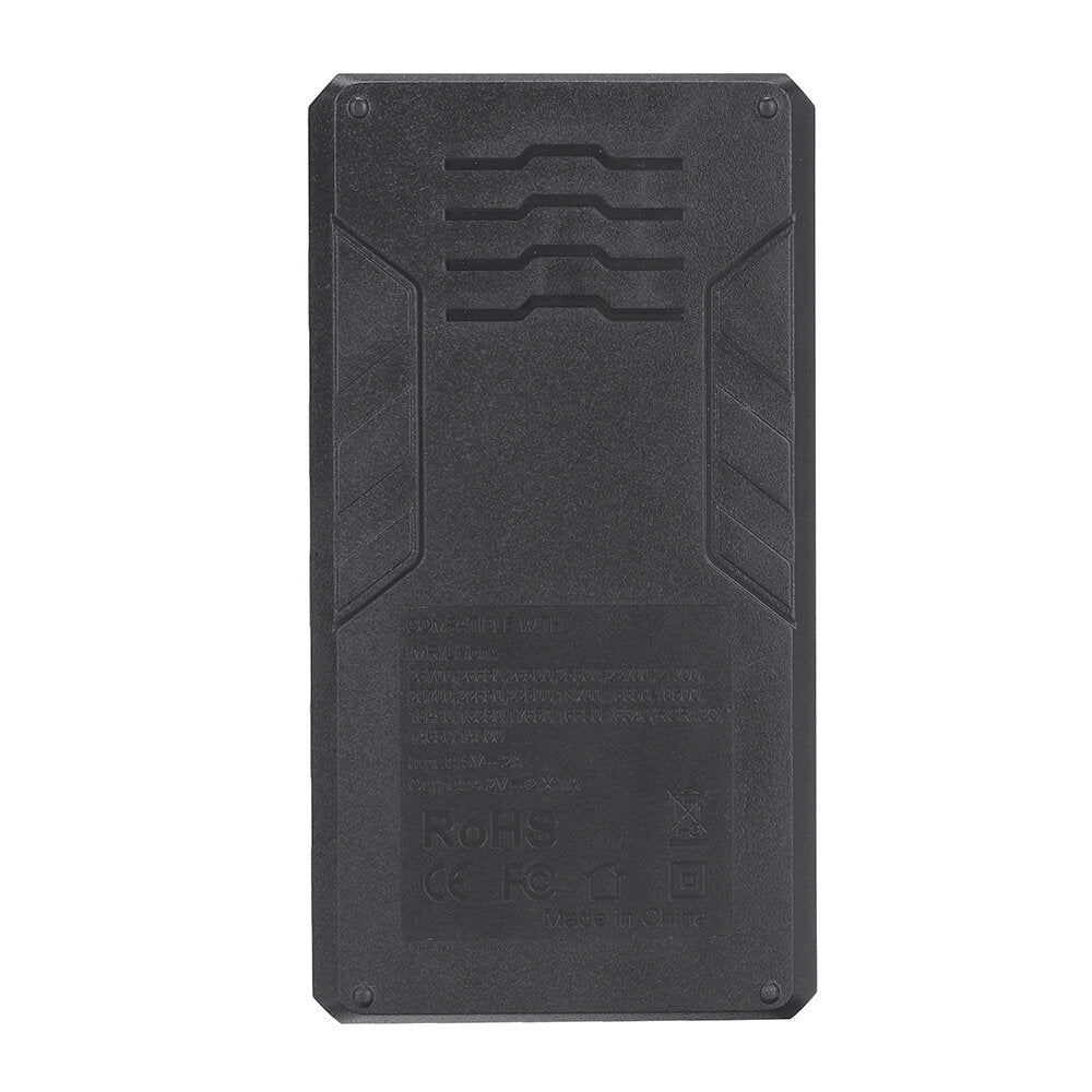 Type-C QC 3.0 Quick Charge USB Battery Charger Dual-slots For Li-ion/IMR/INR/ICR Ni-MH Ni-Cd 21700 18650 26650 Flashlight Battery