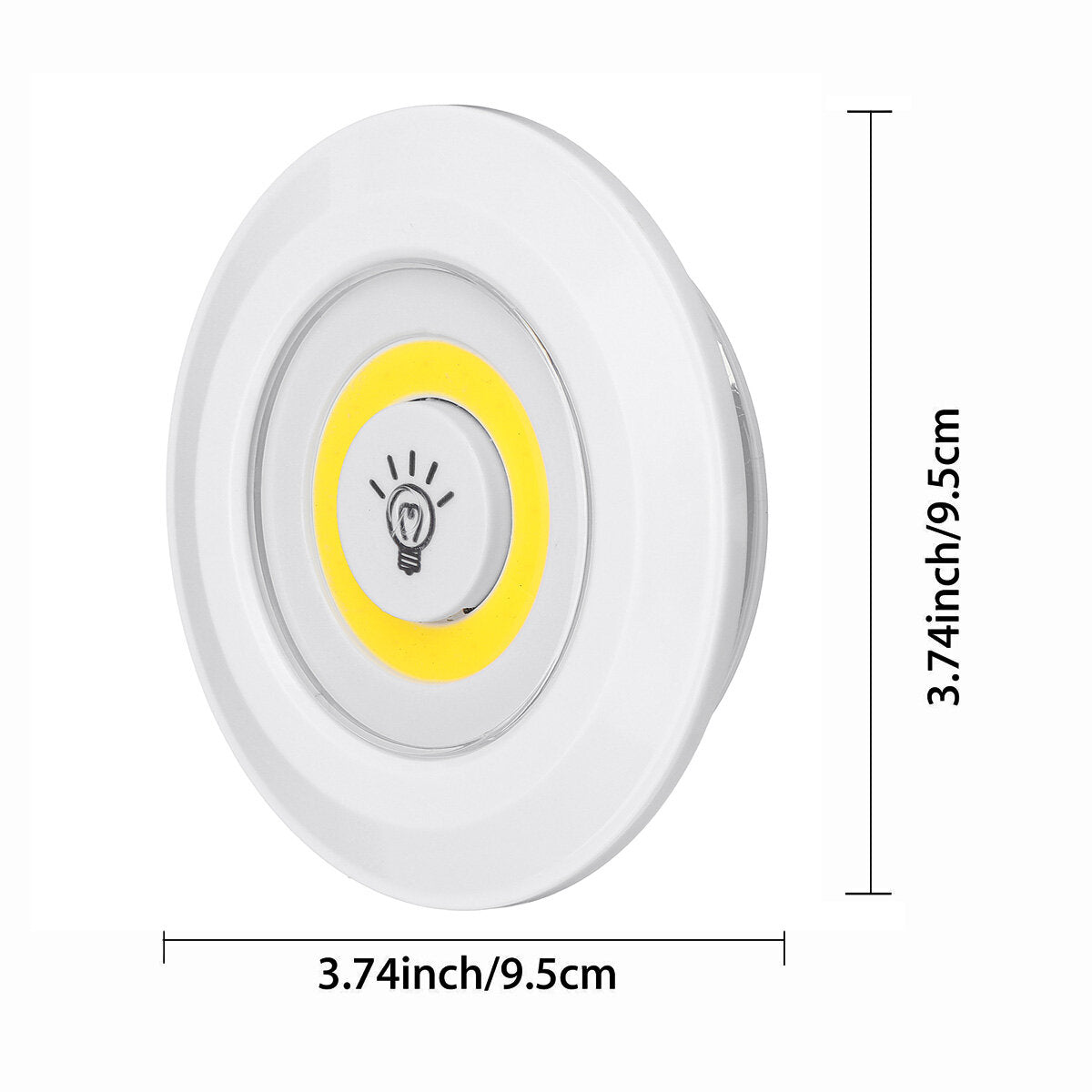 1/3PCS Under Cabinet Lights Closet Kitchen Counter COB Puck Light+Remote Control