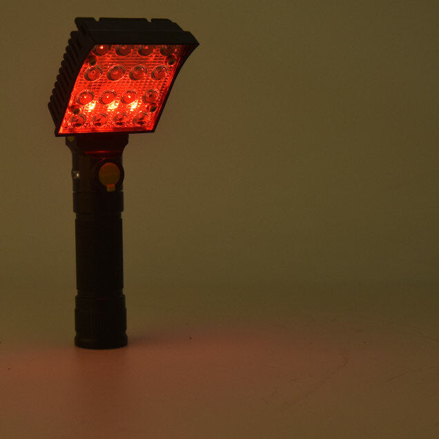 16x COB 4Colors 4Modes 180 Adjustable Head Magnetic Tail USB LED Flashlight