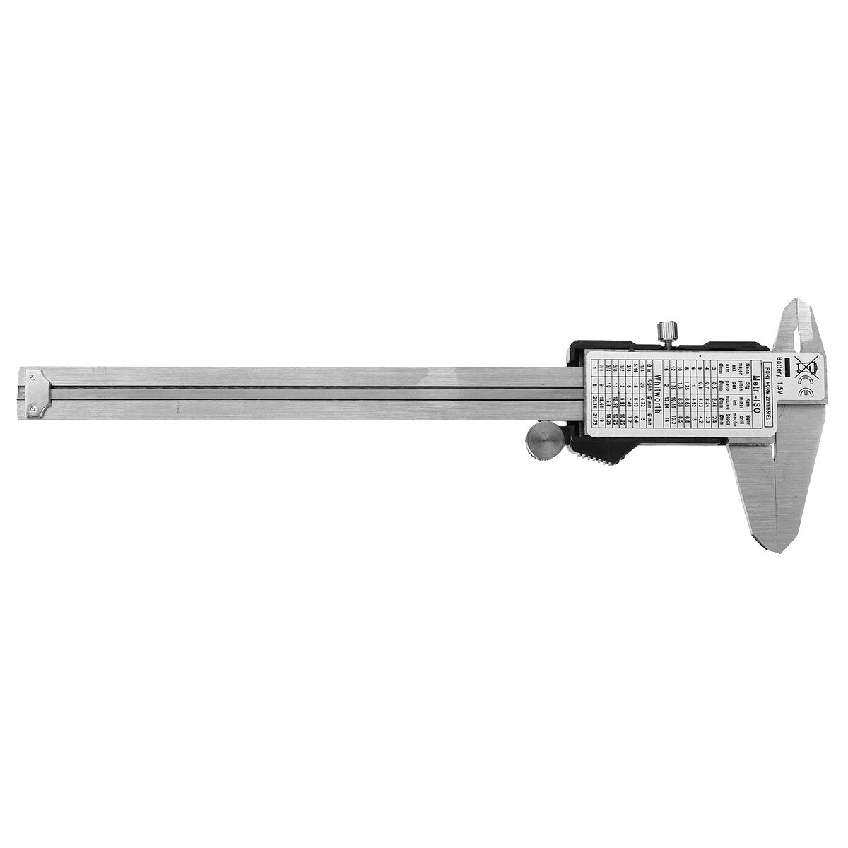 150mm Digital Vernier Caliper Stainless Steel Measuring Tool with LCD Display for Woodworking and Precision Measurement