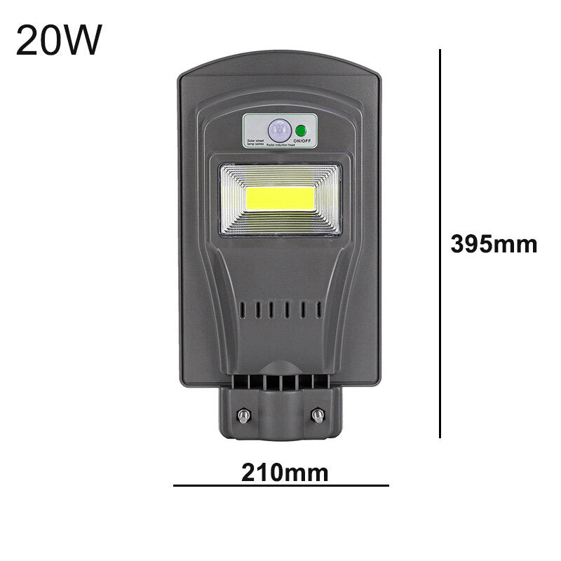 20W 40W 60W Solar Powered PIR Motion Sensor Street Lamp Outdoor Garden Yard Light
