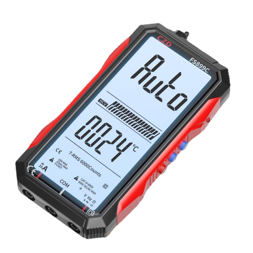 Full Screen Rechargeable 6000 Counts Auto Range Digital Professional Multimeter