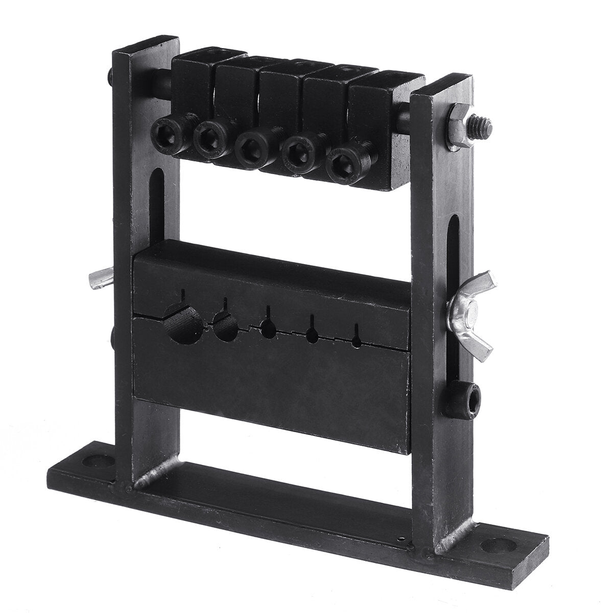 5 Size Holes Black Manual Cable Wire Stripper Machine for 1-30mm Diameter Wires