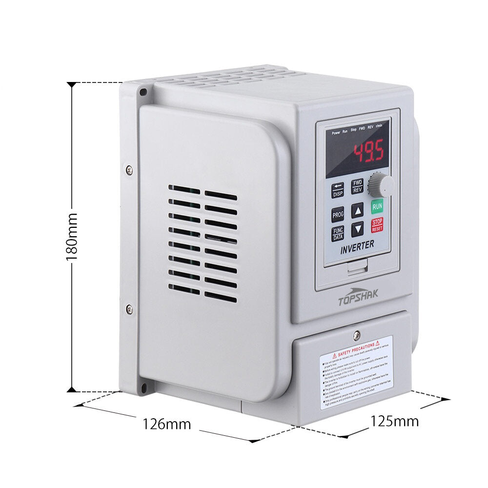 2.2KW 220V PWM Control Inverter 1Phase Input 3Phase Out Inverter Variable Frequency Inverter