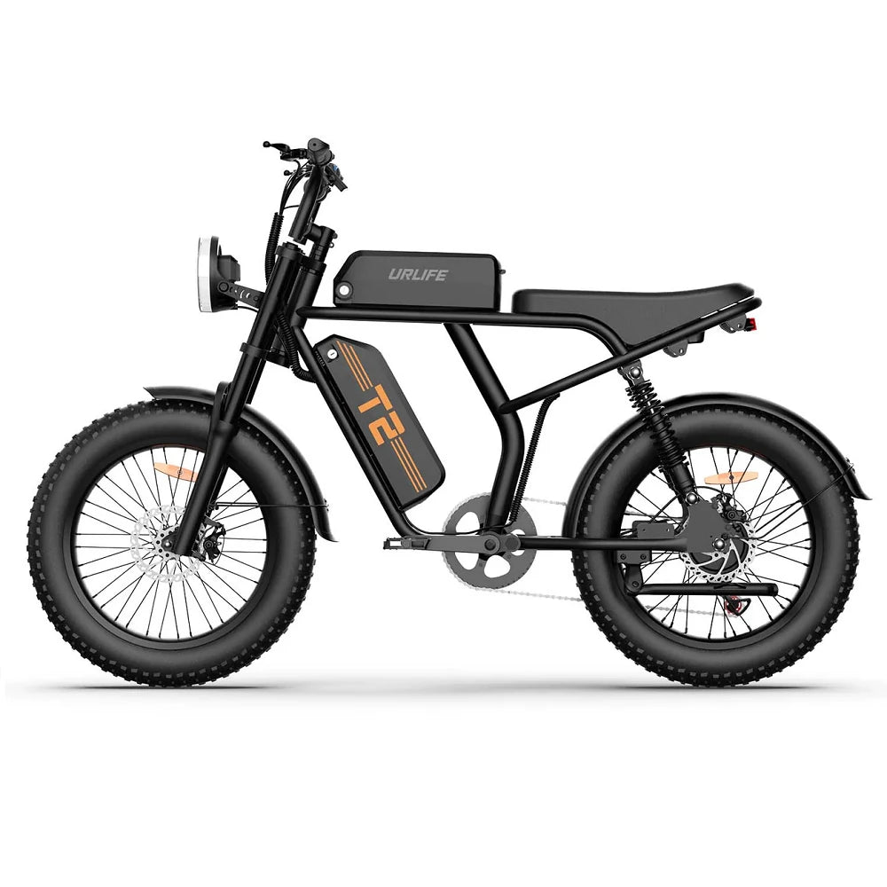 Electric Bike 48V 15.6AH 250W(Peak 1500W) Motor Recommended Top Speed 25KM/H 20inch Fat Tire 160KM Max Mileage 120KG Max Load Electric Bicycle