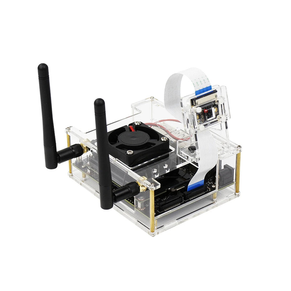Nano Development Board Acrylic NVIDIA Protective Case With Cooling Fan Compatible B01