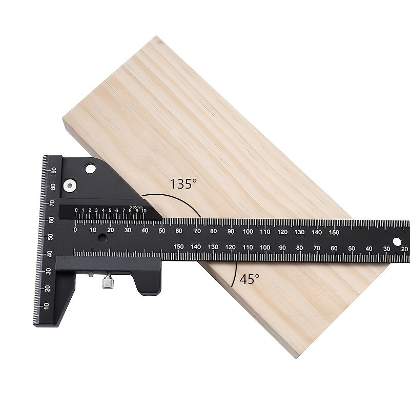 0-150mm Aluminum Alloy Multi-Function Metric Scriber Gauge Measuring Tool