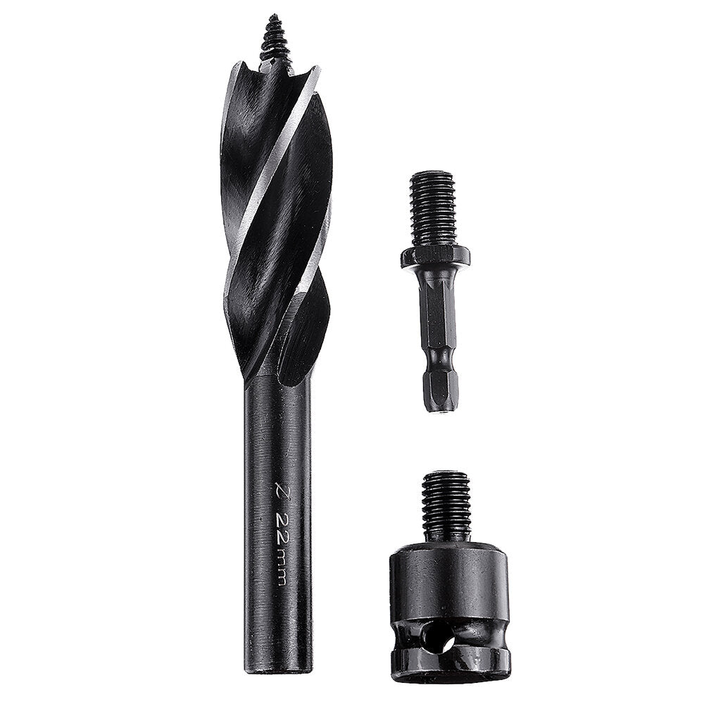 Woodworking Support Point Drill Bits Kit Electric Wrench Hexagonal/Four-Slot Shank Tapper Deep Hole Drill