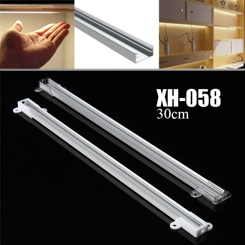 30CM XH-058 Aluminum Channel Holder For LED Strip Light Bar Under Cabinet Lamp
