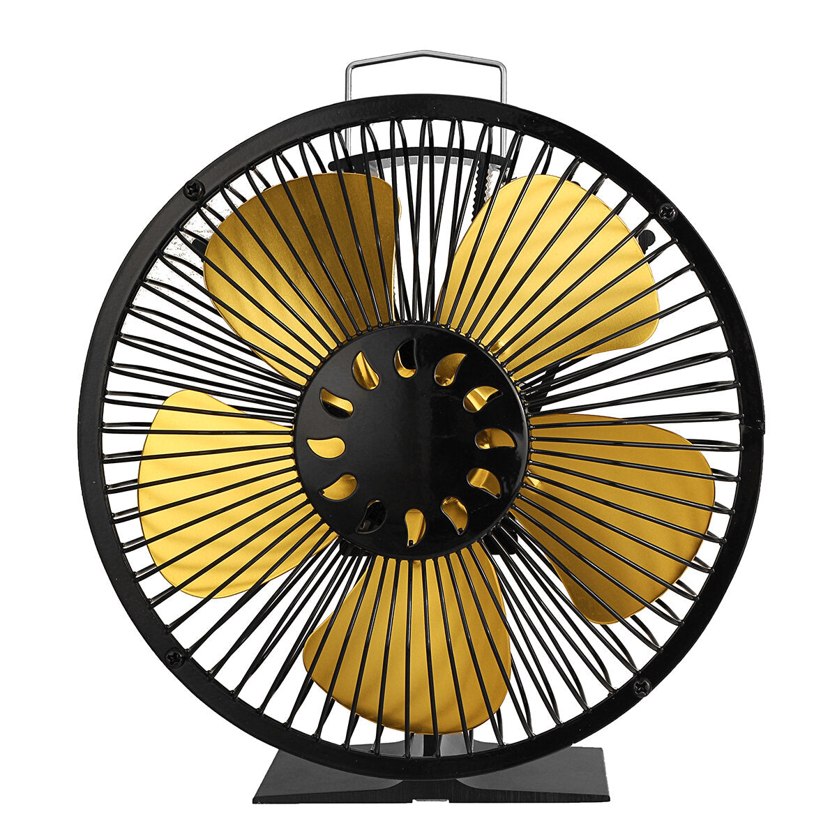 Large Air Volume Heater Fan: 5-Leaf, 5-Color Fireplace with Cover