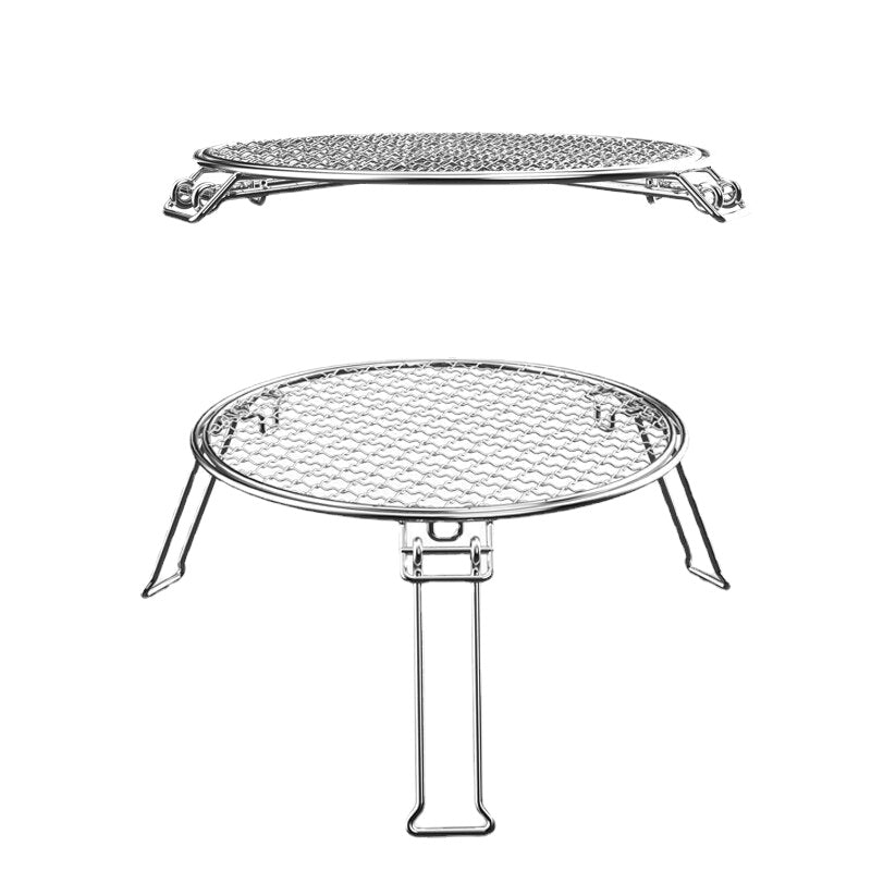 BBQ Barbecue Stainless Steel Plate Camping Gridiron Outdoor Cooking Tools Folding Portable BBQ Grill Barbecue Accessories