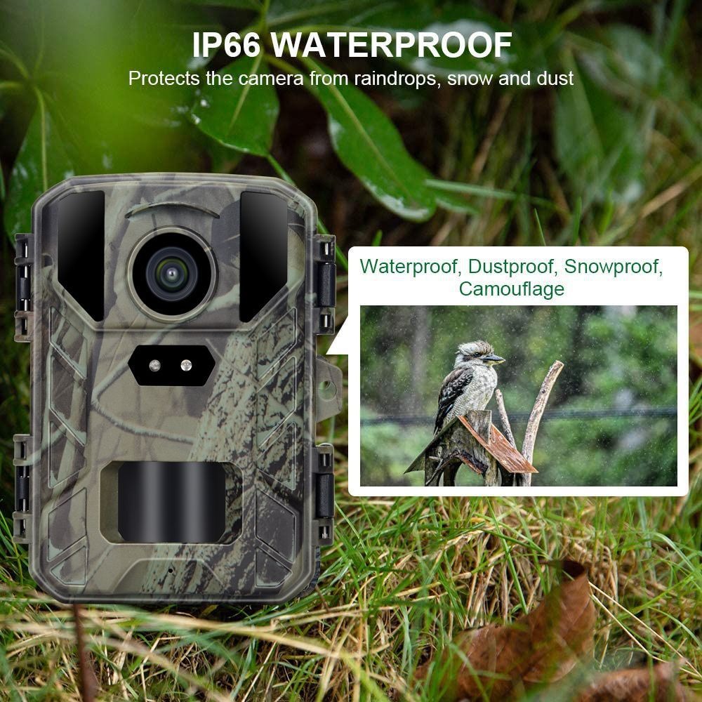 Mini 800 24MP HD Wireless Hunting Camera Infrared Night Vision Tracking Cam 1080P Wildlife Observation Cameras