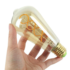 4W Dimmable Clear Gold Warm White Retro LED Light Bulb AC110-130V AC220-240V