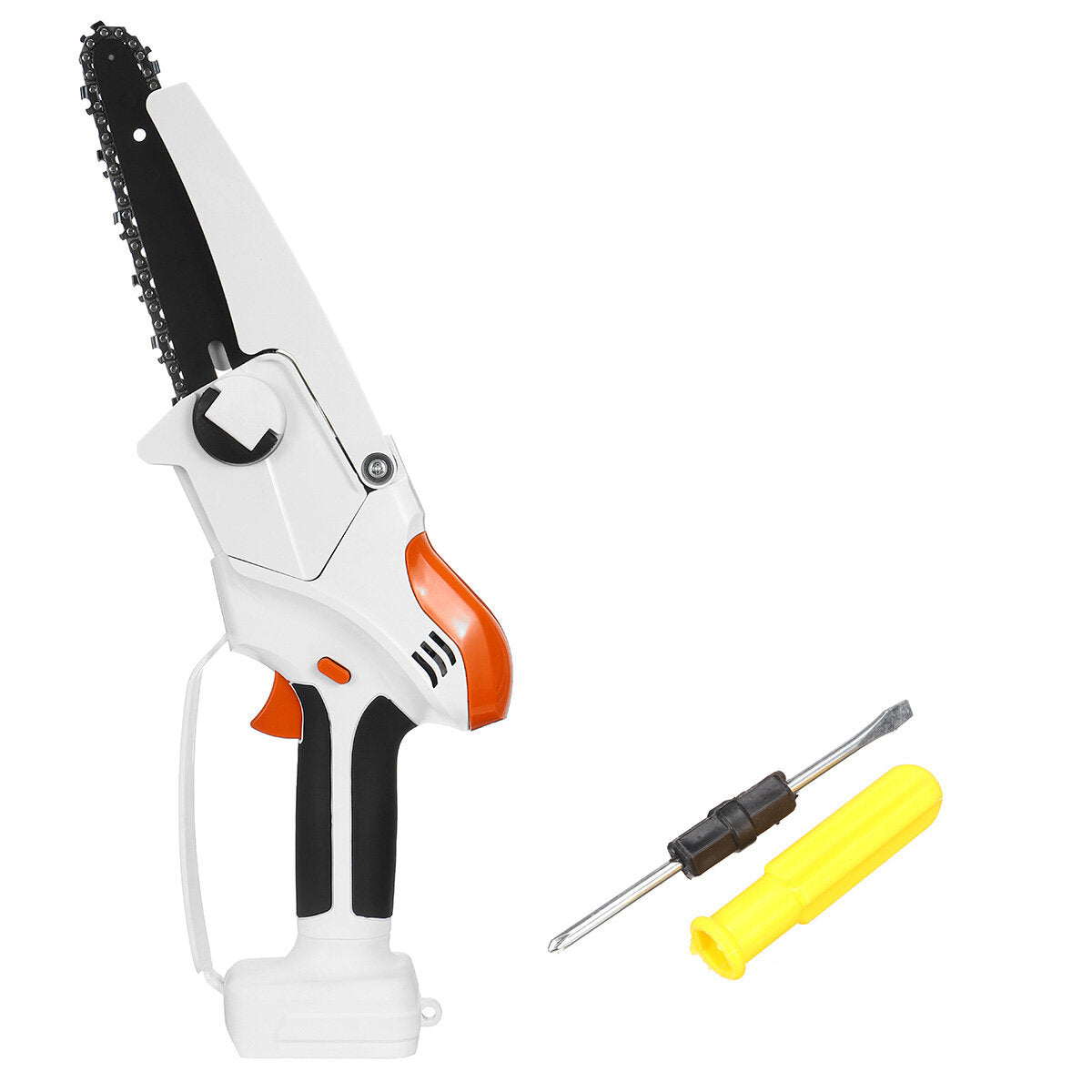 98VF 6Inch Cordless Electric Chain Saw Rechargeable Wood Cutter Woodworking Tool