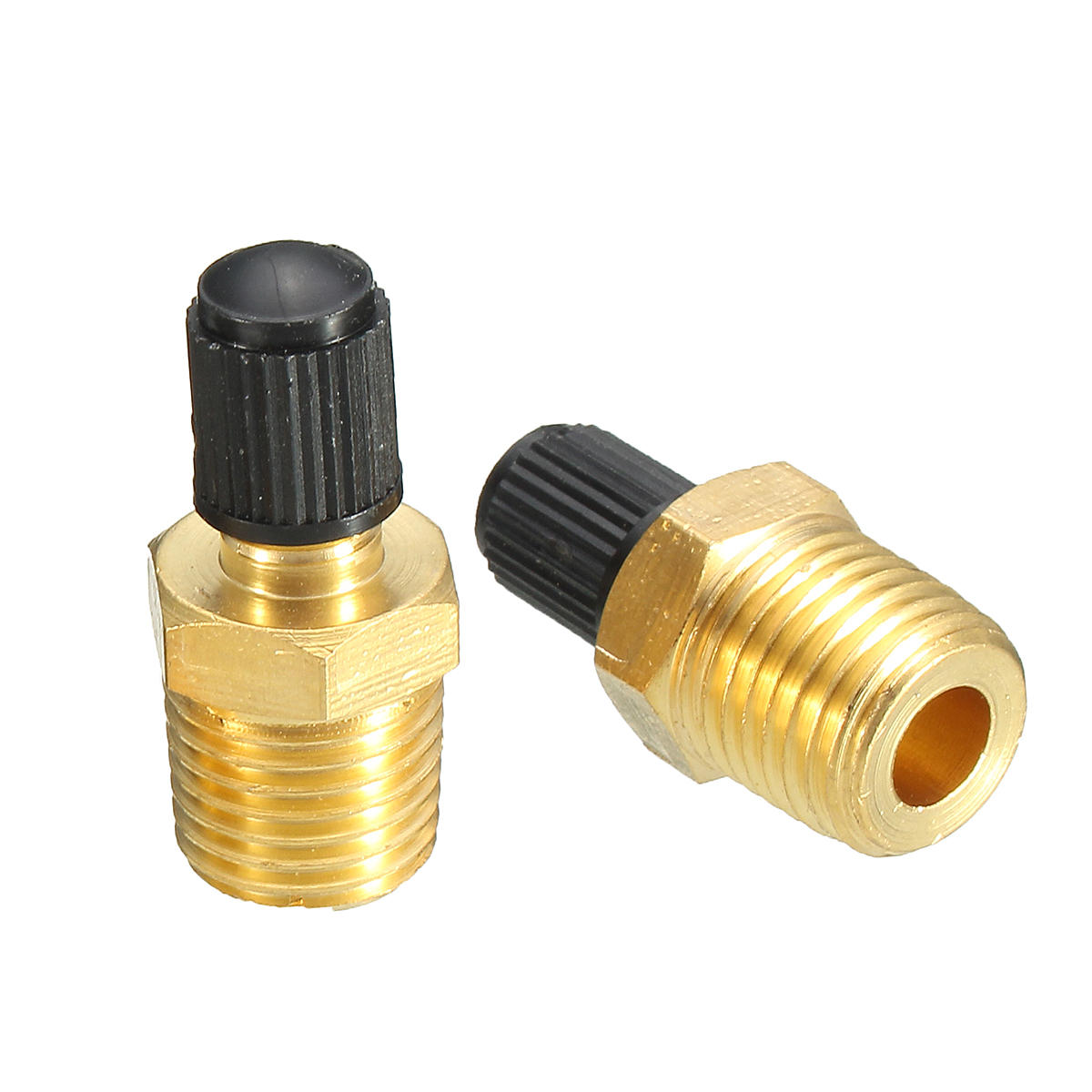 1/4inch NPT Nickel Plated Brass Air Compressor Tank Fill Valves Schrader