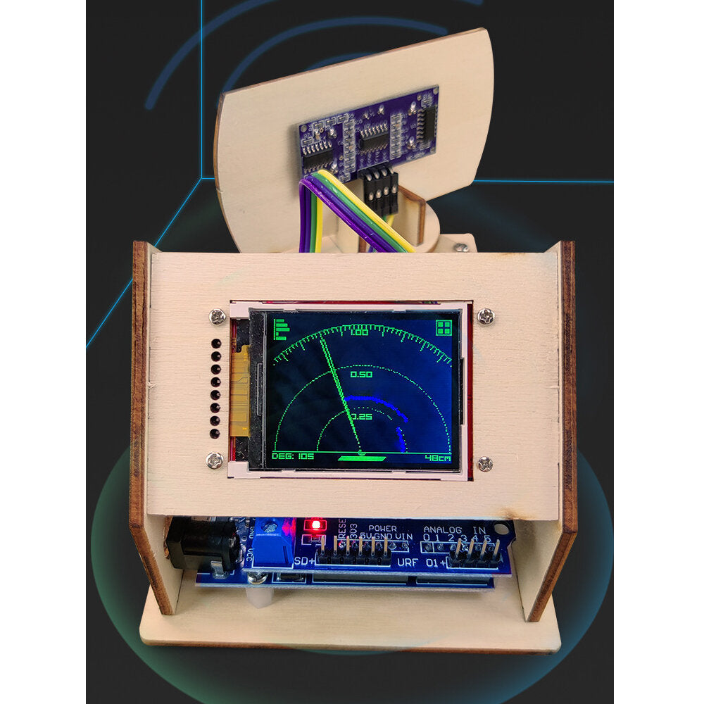 Ultrasonic Scanning Programming UNOR3 Maker Student Detection Robot Electronics DIY Kit