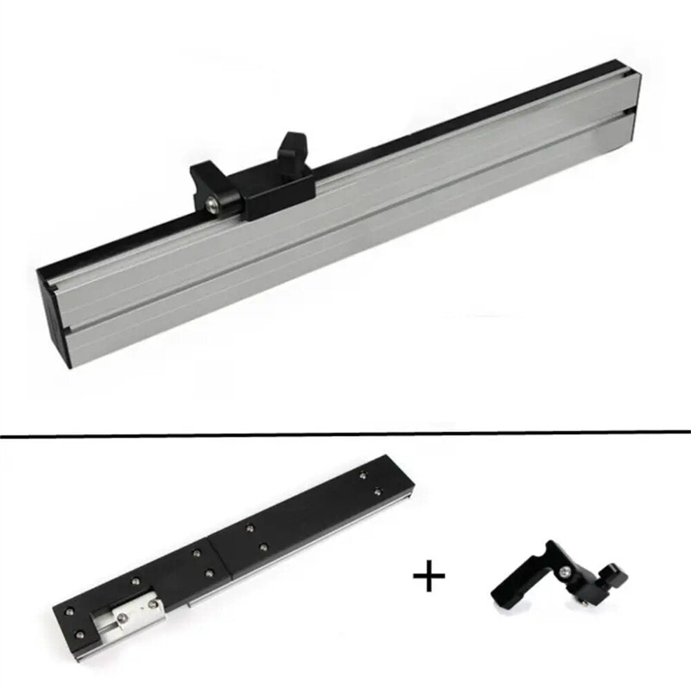 Miter Gauge Fence for Woodworking - Durable Aluminum, 17.7" Length, Precision Cuts, Ideal for Engraving Machines