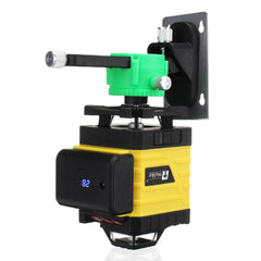 4D 16 Lines Green Light Laser Levels 360 Self Leveling Cross Horizontal Measure with 2 Batteries