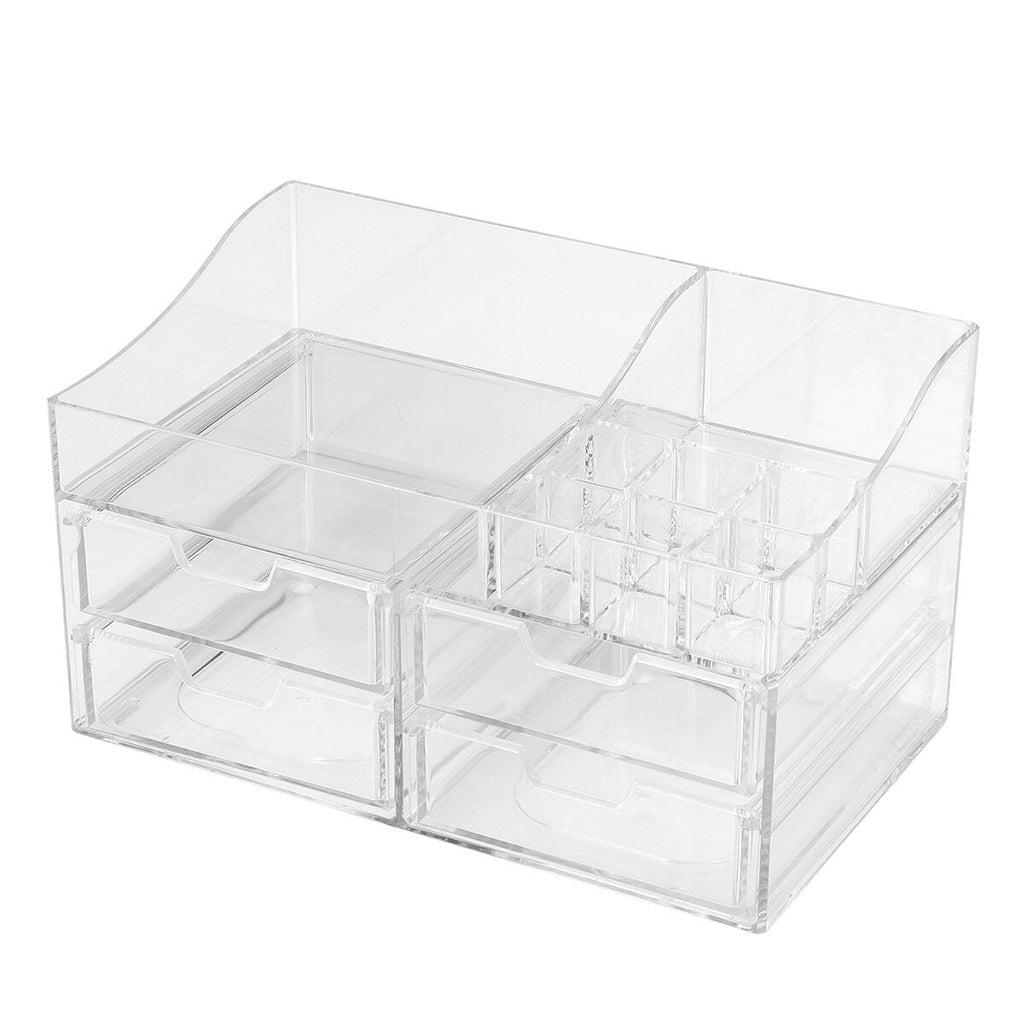 Acrylic Cosmetic Organizer Transparent Storage Box All In One