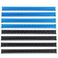 Aluminum Alloy Three Edged Ruler Laser Engraving Drawing Ruler Architectural Design Decoration Inch Centimeter Scale