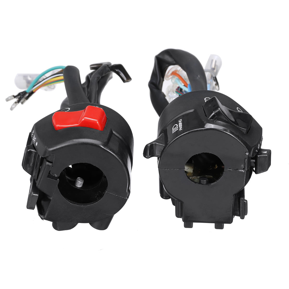 12V Motorcycle 7/8" Handlebar Horn Turn Signal Headlight Electrical Start Switch Double Throttle