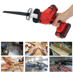 88VF Cordless Electric Reciprocating Saw Outdoor Portable Woodworking Tool One Hand Saw