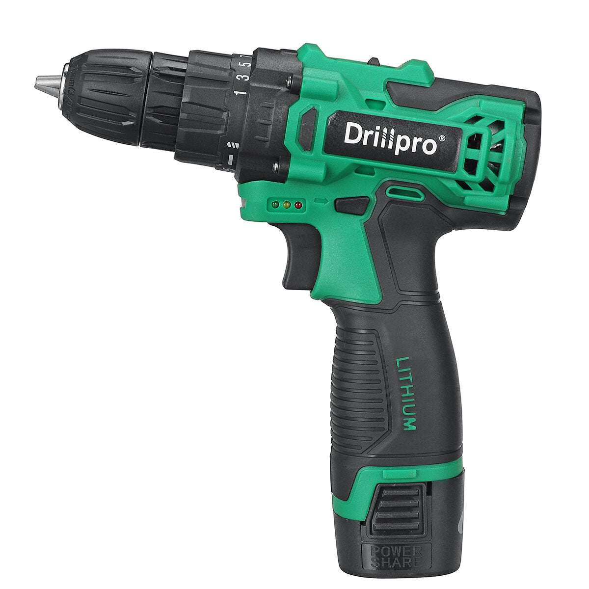 18V 1500mAh Cordless Drill Rechargeable 2 Speed Electric Drill