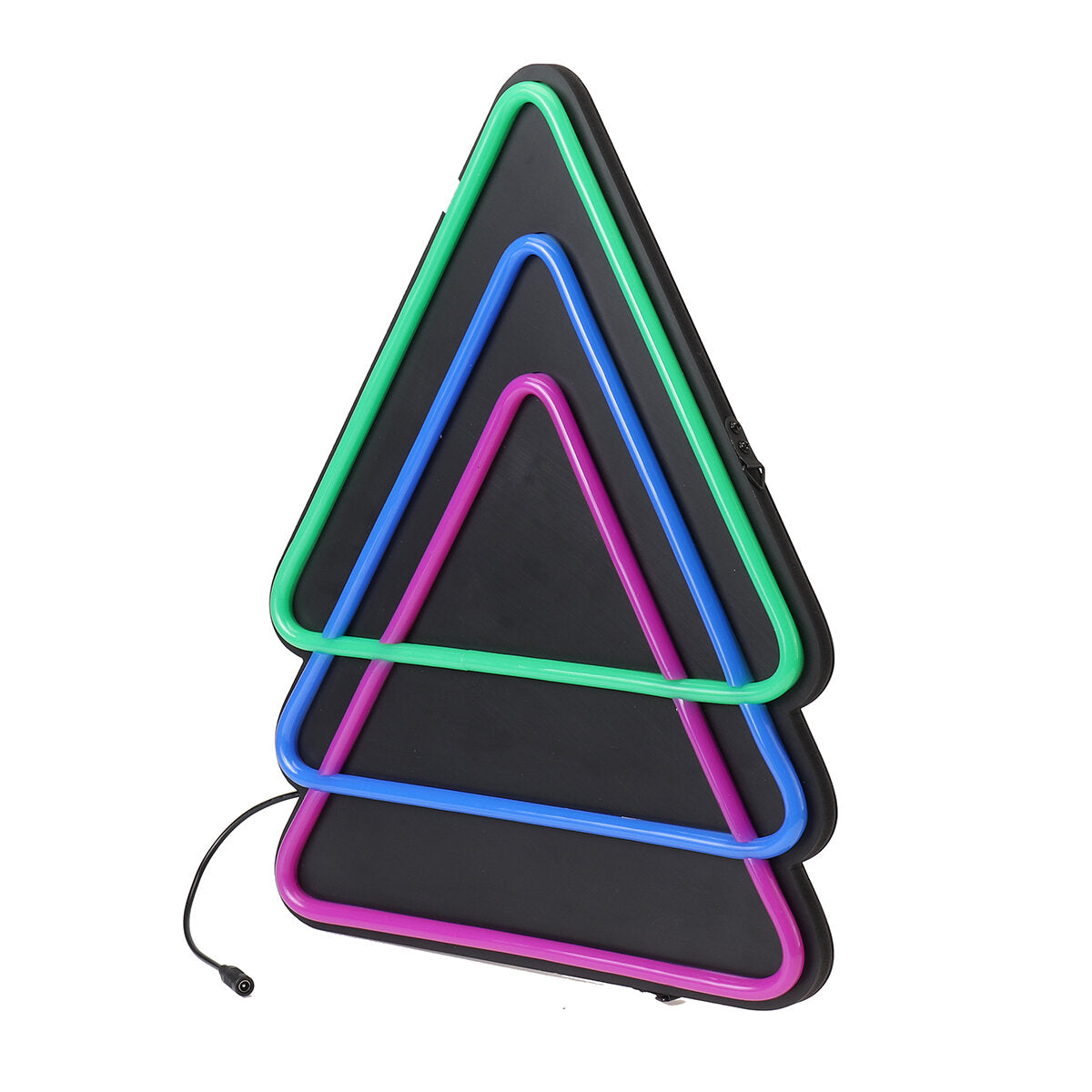 Triangle LED Neon Sign Light Hanging Party Store Visual Artwork Lamp Wall