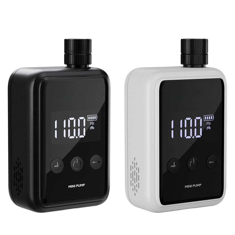Bike Pump 7.4V 500mAh 150psi Max Inflatable Air Pressure Wireless Portable Electric Bike Air Pump Inflator Mini Power Bank