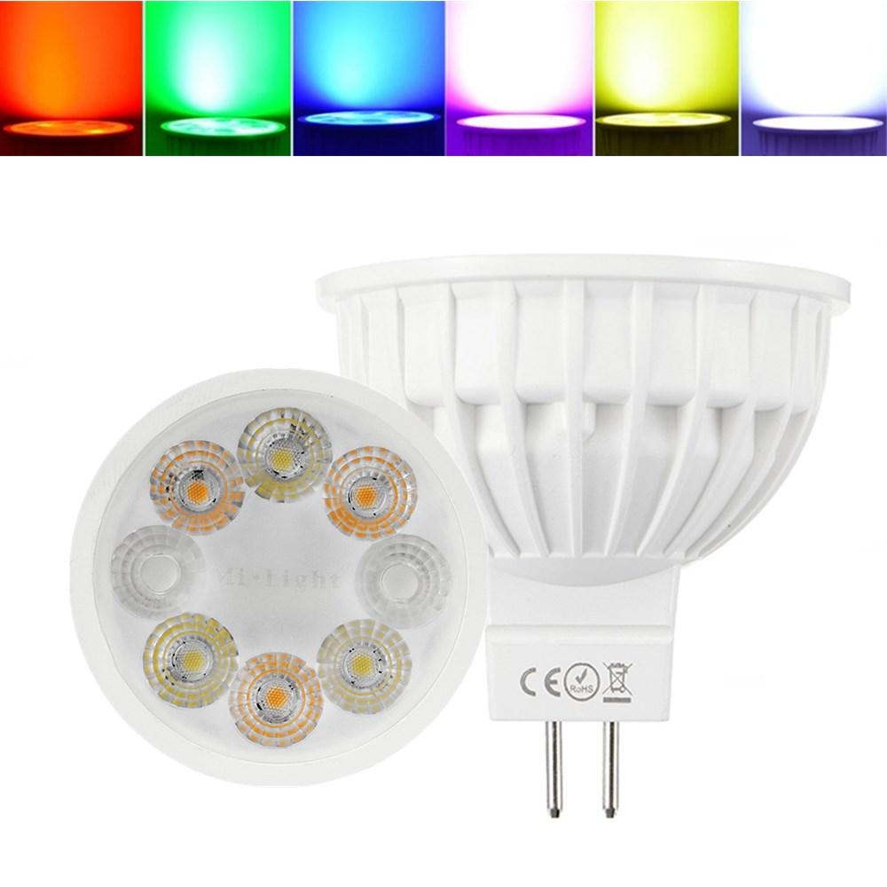 Dimmable MR16 4W RGBCCT MiBOXER LED Spot Lightt Lamp Bulb for Home AC/DC12V