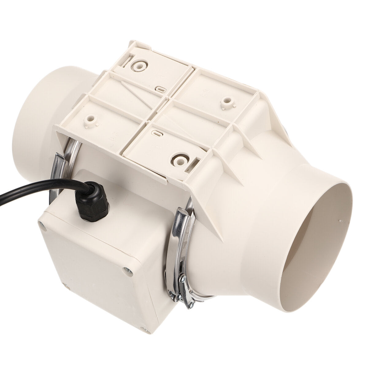 4 Inch 45W Exhaust Fan Adjustable Speed Duct Fan Garden Farmland Window Airflow Boost Air Ventilator Pipe Ventilation Extractor