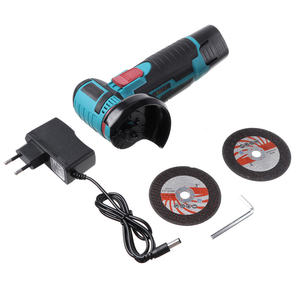 12V Mini Electric Angle Grinder Portable Wood Metal Polishing Cutting Grinding Tool