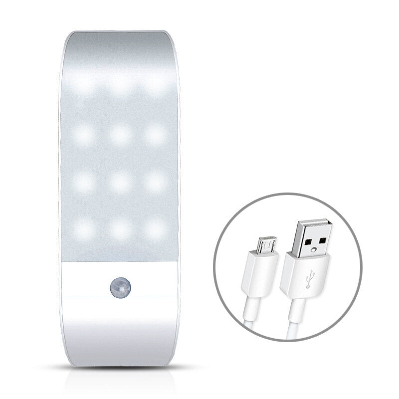 12 LED USB Rechargeable Kitchen PIR Motion Sensor LED Light Bedroom Portable Wireless Wall Lamp Night Light LED Lights For Home