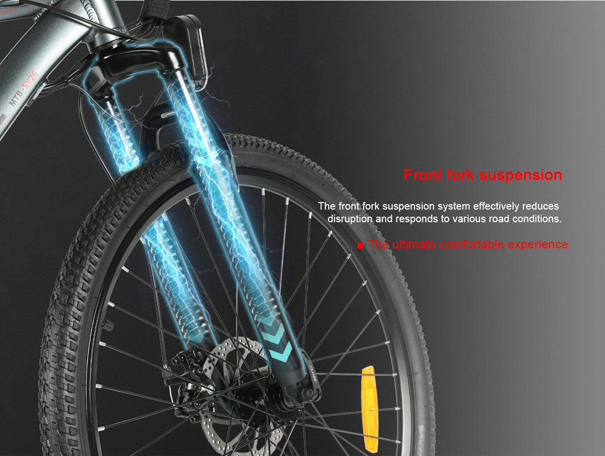 Electric Bike 36V 13AH 500W Motor Recommended Top Speed 25KM/H 26 Inches Tire Electric Bike 40-80km Mileage Max Load 150Kg EU DIRECT