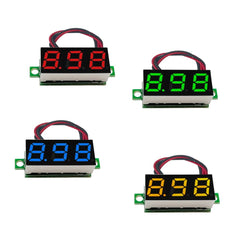 0.28in DC LED Digital Voltmeter 0-100V Auto Car Mobile Power Voltage Testing Detector