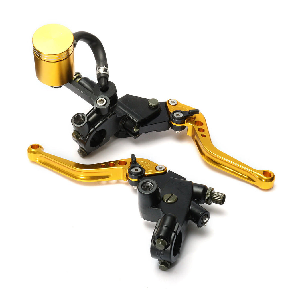22mm 7/8 Inch Handlebar 16mm Bore Motorcycle Brake Clutch Master Cylinder Lever Reservoir