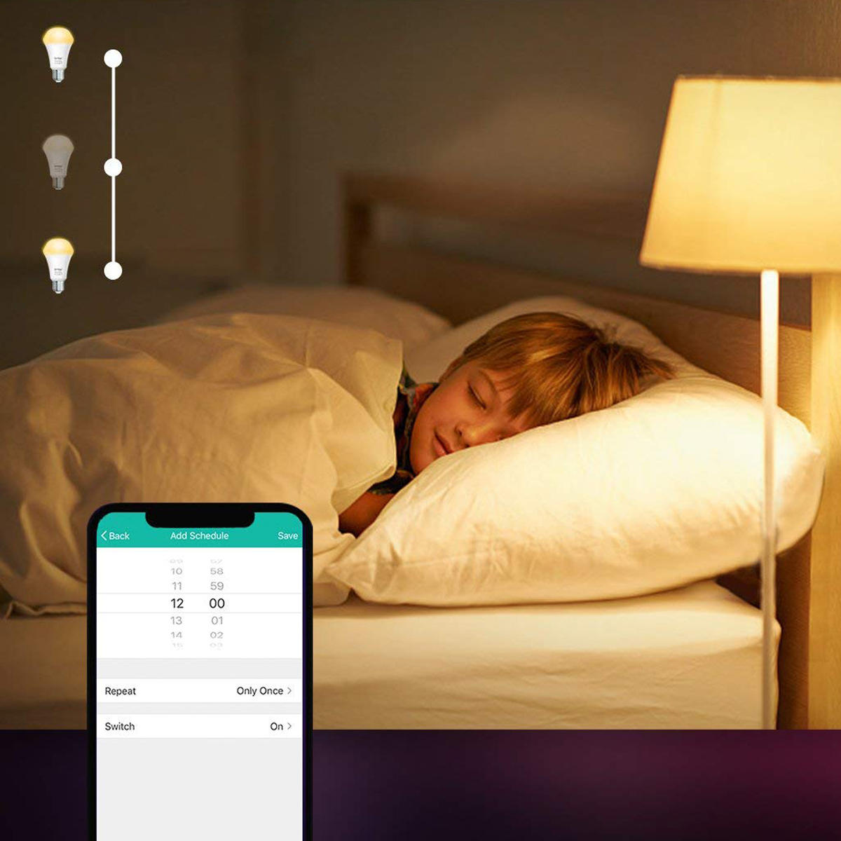 E27 10W RGBWW WIFI APP Voice Control Smart LED Light Bulb Work with Amazon Alexa AC110-255V