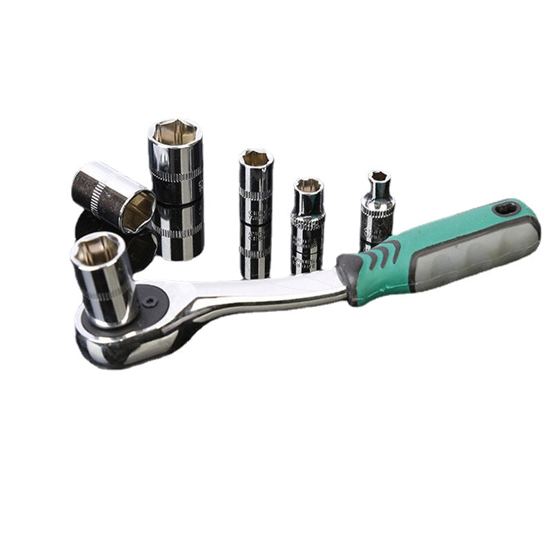 53PCS Set Car Repair Auto Repair Tool Box Ratchet Wrench Socket Car Repair Tool Set